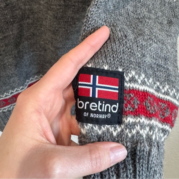 Bertind of Norway Sweater Adult Small 100% Merino Wool Fair Isles Snowflake Soft - Picture 5 of 7